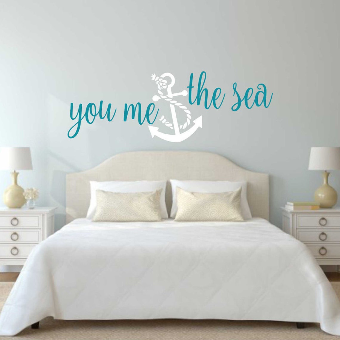 Ocean Vinyl Wall Decal Decor Nautical Decor Beach Quotes Etsy