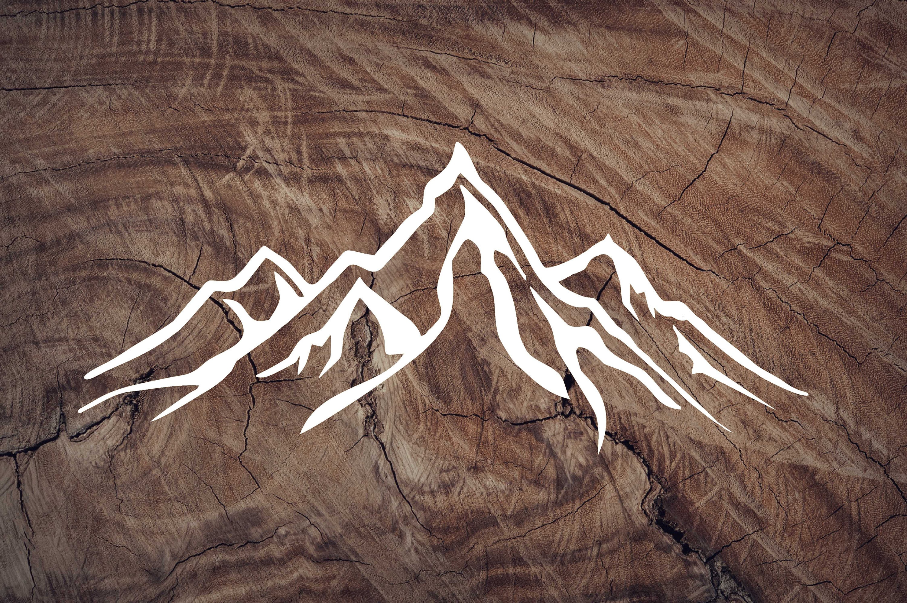 Mountains Decal Adventure Mountain Car Decal Laptop Decal Etsy