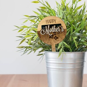 Porta-cartão-presente do Dia das Mães para vaso de plantas ou cesta suspensa