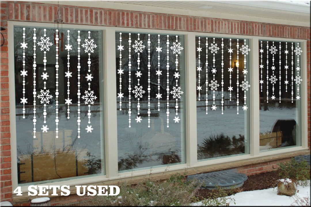 Snowflake Vinyl Holiday Decal: Christmas Window Decor - Etsy