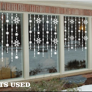 Snowflake Vinyl Holiday Decal: Christmas Window Decor