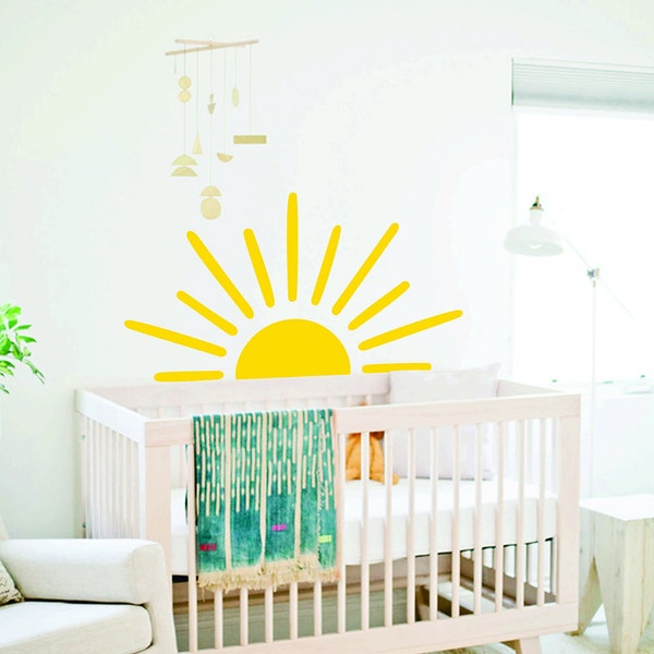Sun Wall Decal Etsy
