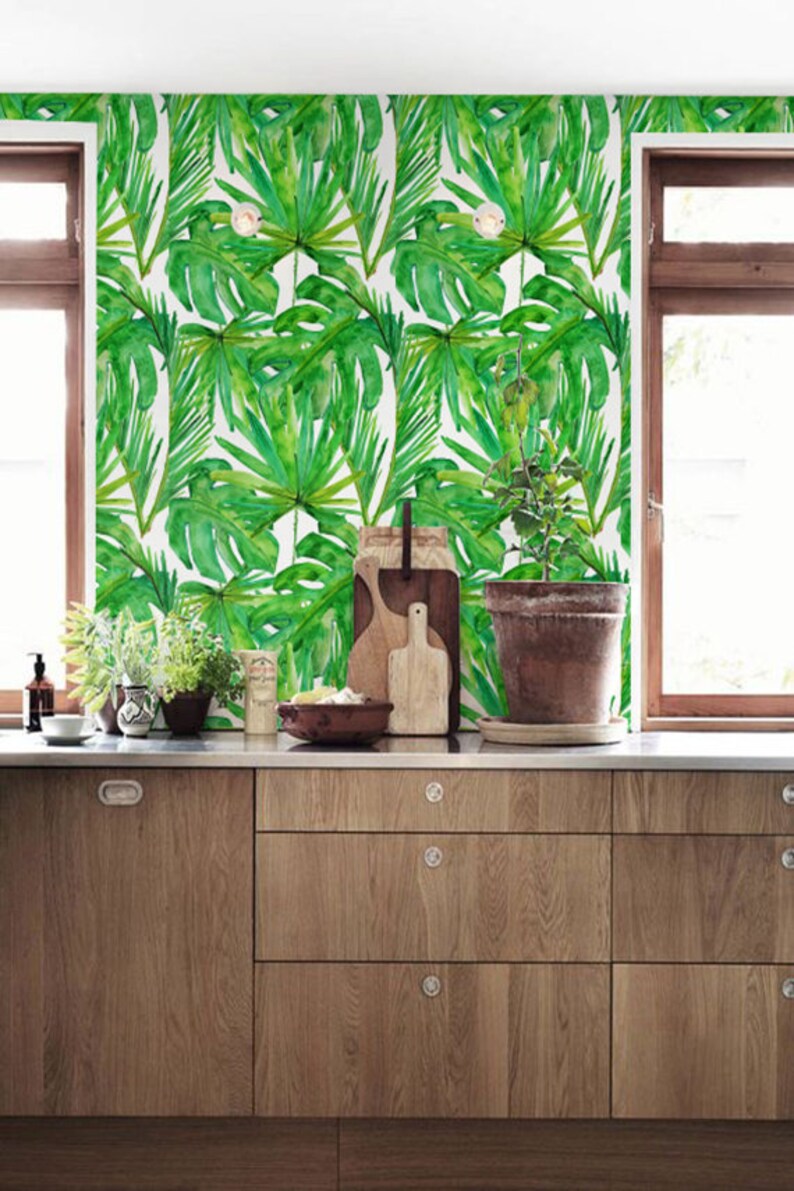 BW005 Removable Wallpaper Tropical wallpaper