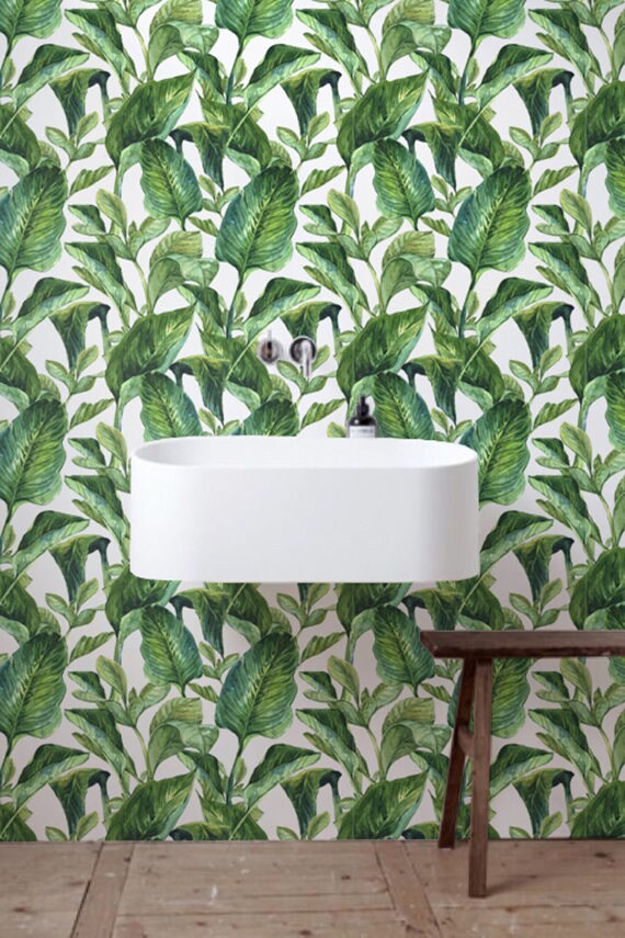 BW005 Removable Wallpaper Tropical wallpaper