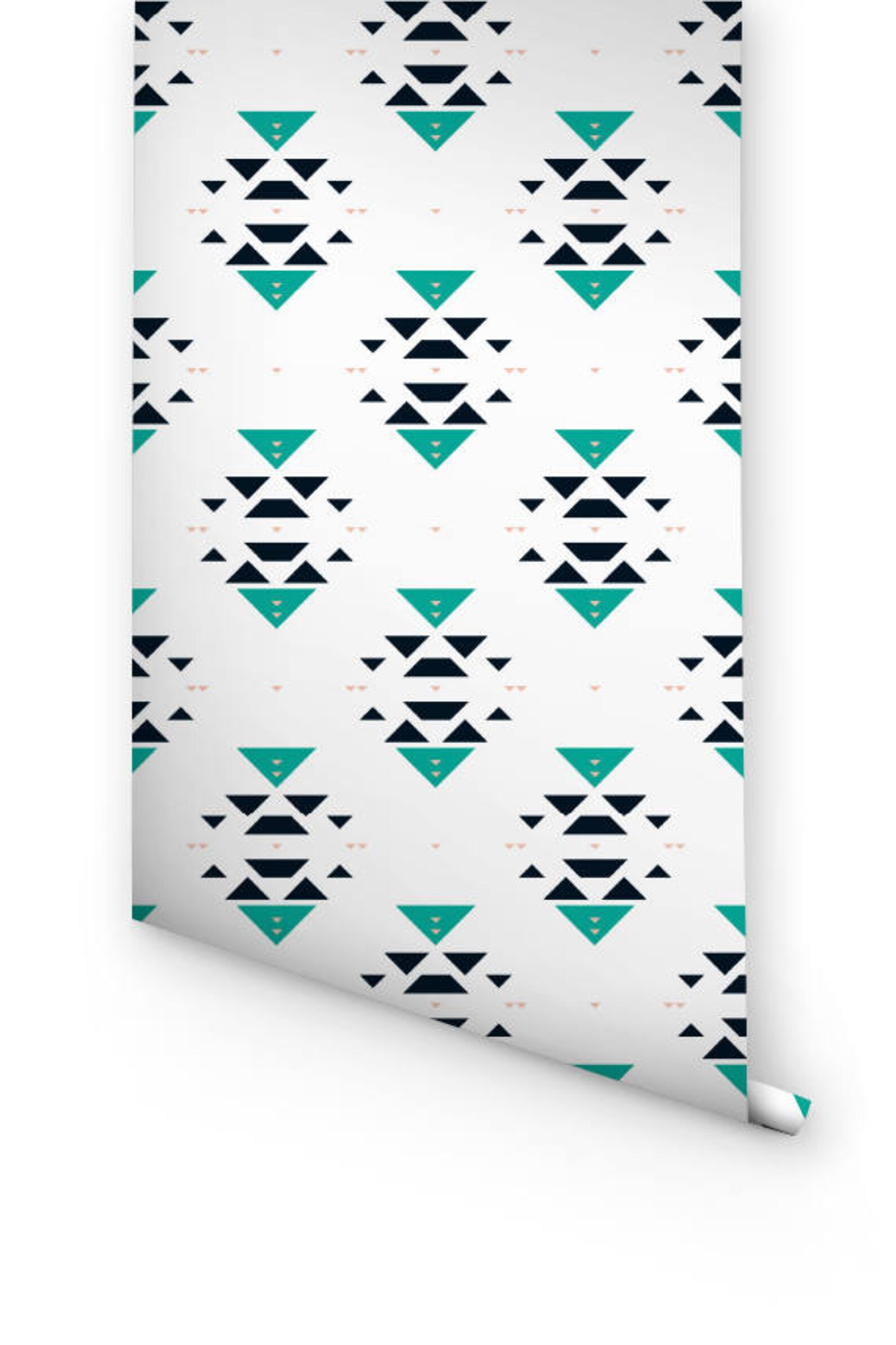 Bohemian patterned removable wallpaper Boho decal Bohemian Etsy