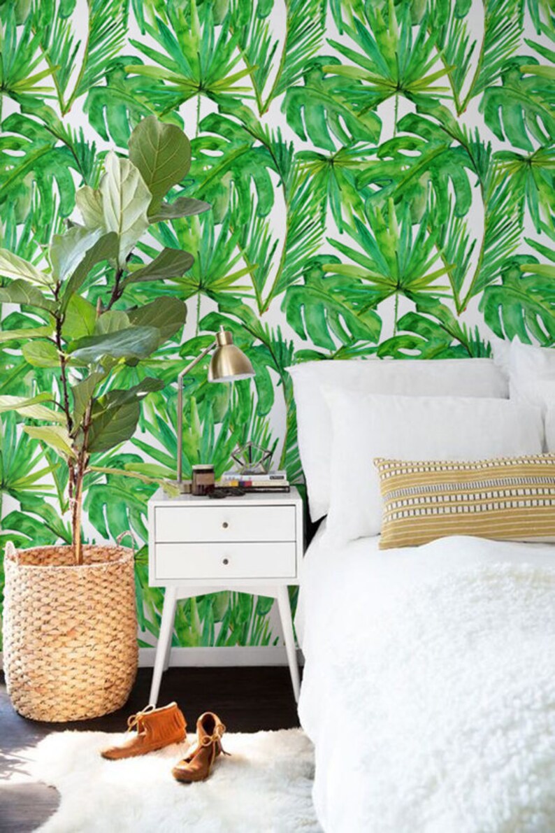 BW005 Removable Wallpaper Tropical wallpaper