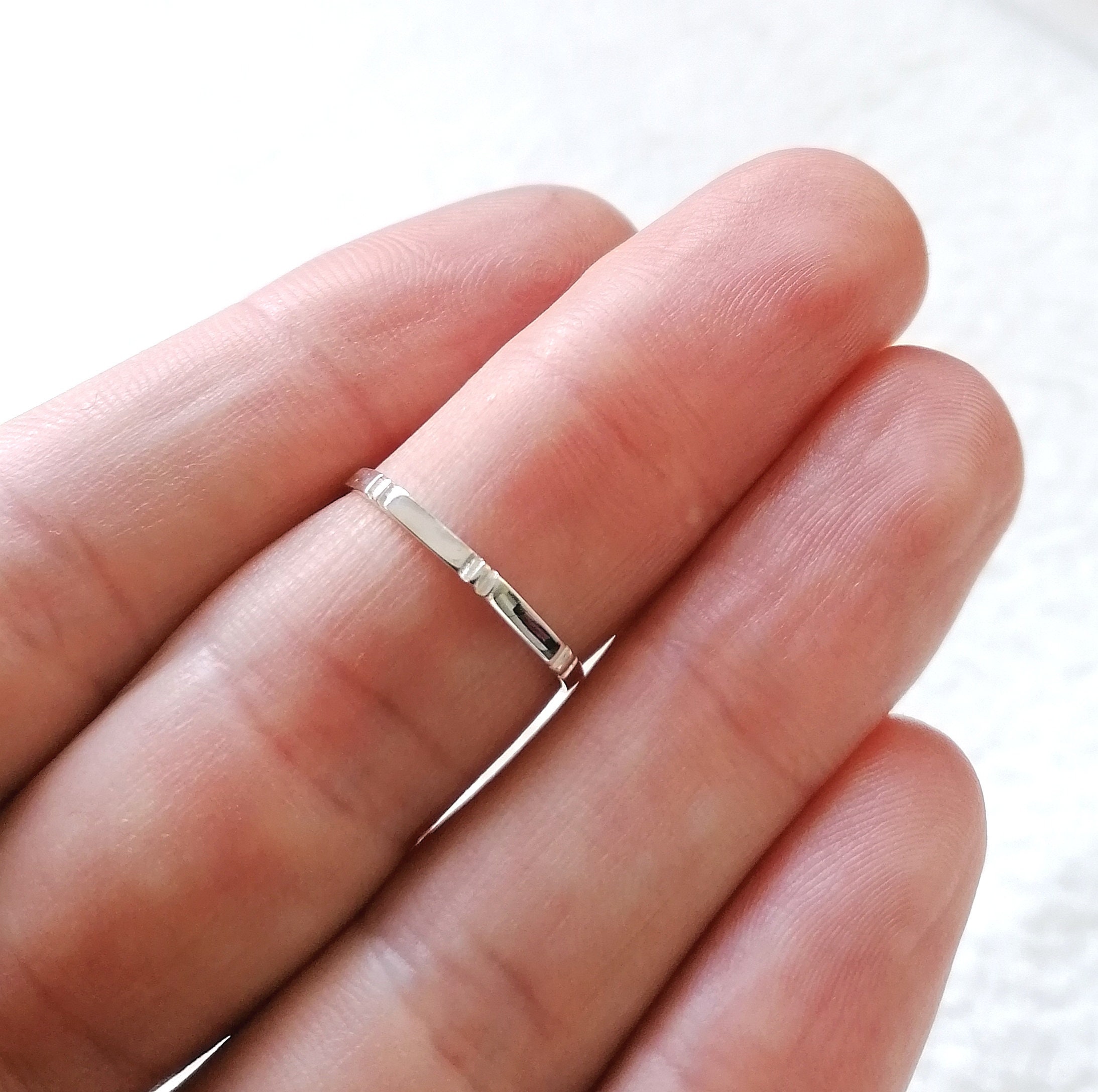 Zarte Stapelringe Für Frauen, Minimalistischer Hochzeitsring