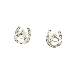 Orecchini A Ferro Di Cavallo In Argento Sterling 925 Con Opale - Gioiello Per Amanti Dei Cavalli