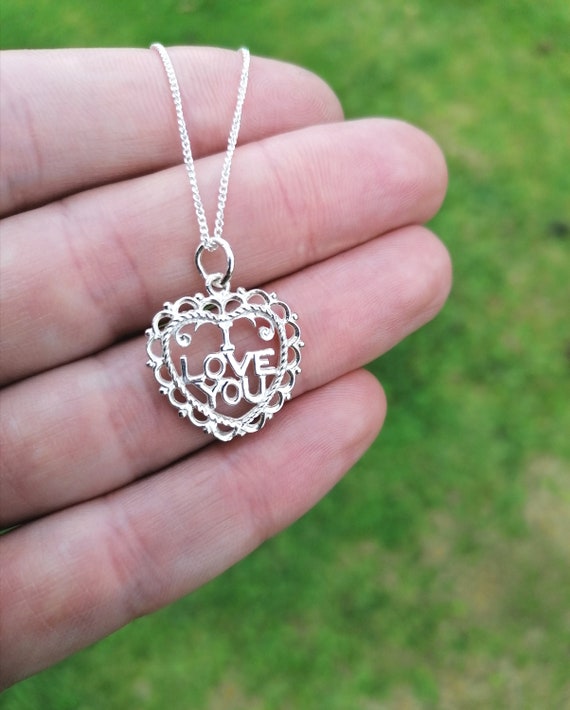 Collana Cuore Con Rosa In Argento 925 E Zirconi – Regalo Donna Per Compleanno, Natale, Festa Mamma
