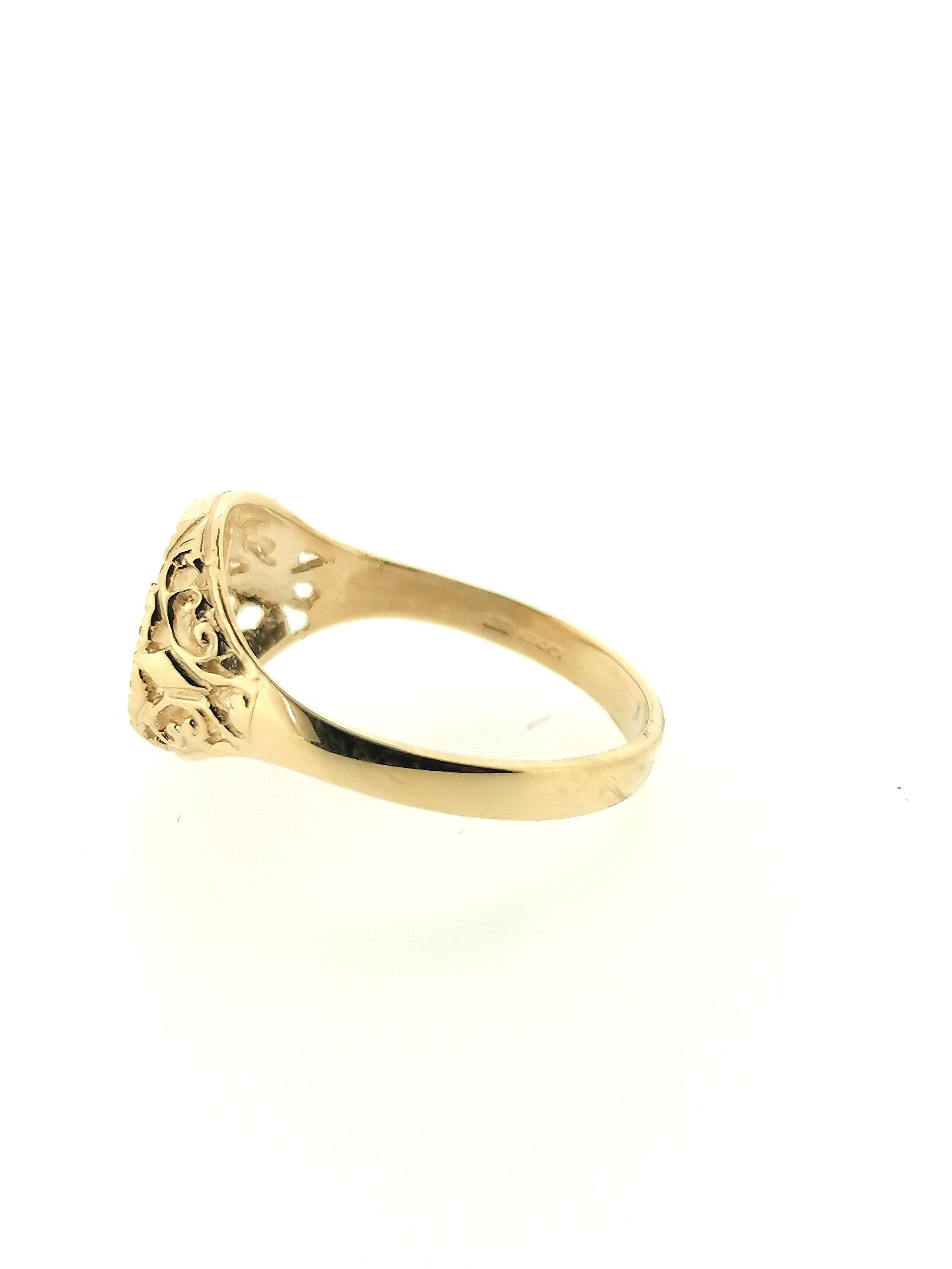 9ct Yellow Gold Maximiliano Emperador Peso Coin Ring British Etsy UK