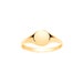 Solid 9ct Yellow Gold Plain Round Signet Ring, UK Sizes C to L USA Sizes 1.5 to 5.5, Ladies Children's Baby Minimalist Pinky Rings 