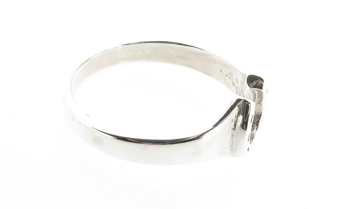 Lucky Horseshoe Sterling Silver Ring main image 1