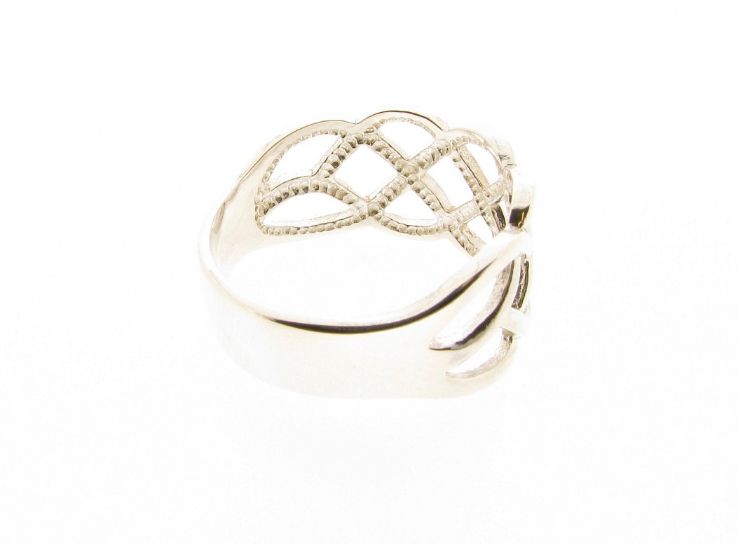 Anello Infinity Loop In Argento Sterling: Fascia A Goccia Aperta - Foto 5