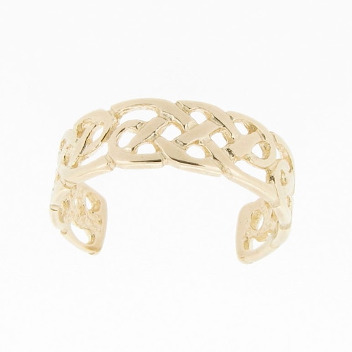 Solid 9ct Yellow Gold Triple Band Design Toe Ring Adjustable Etsy UK