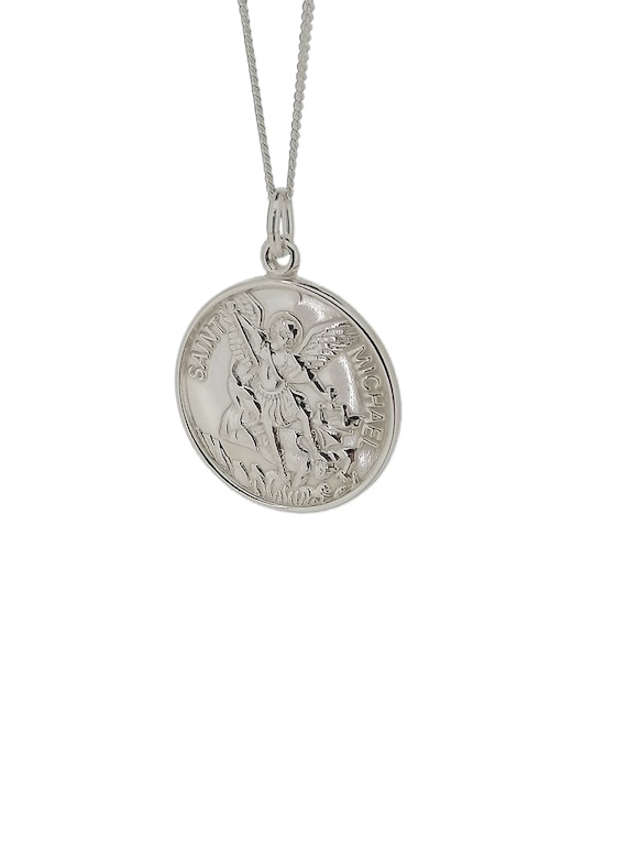 Médaille Pendentif Vierge En Argent 925 - Rond, Garanti Sans Nickel - Neuf Avec étiquettes