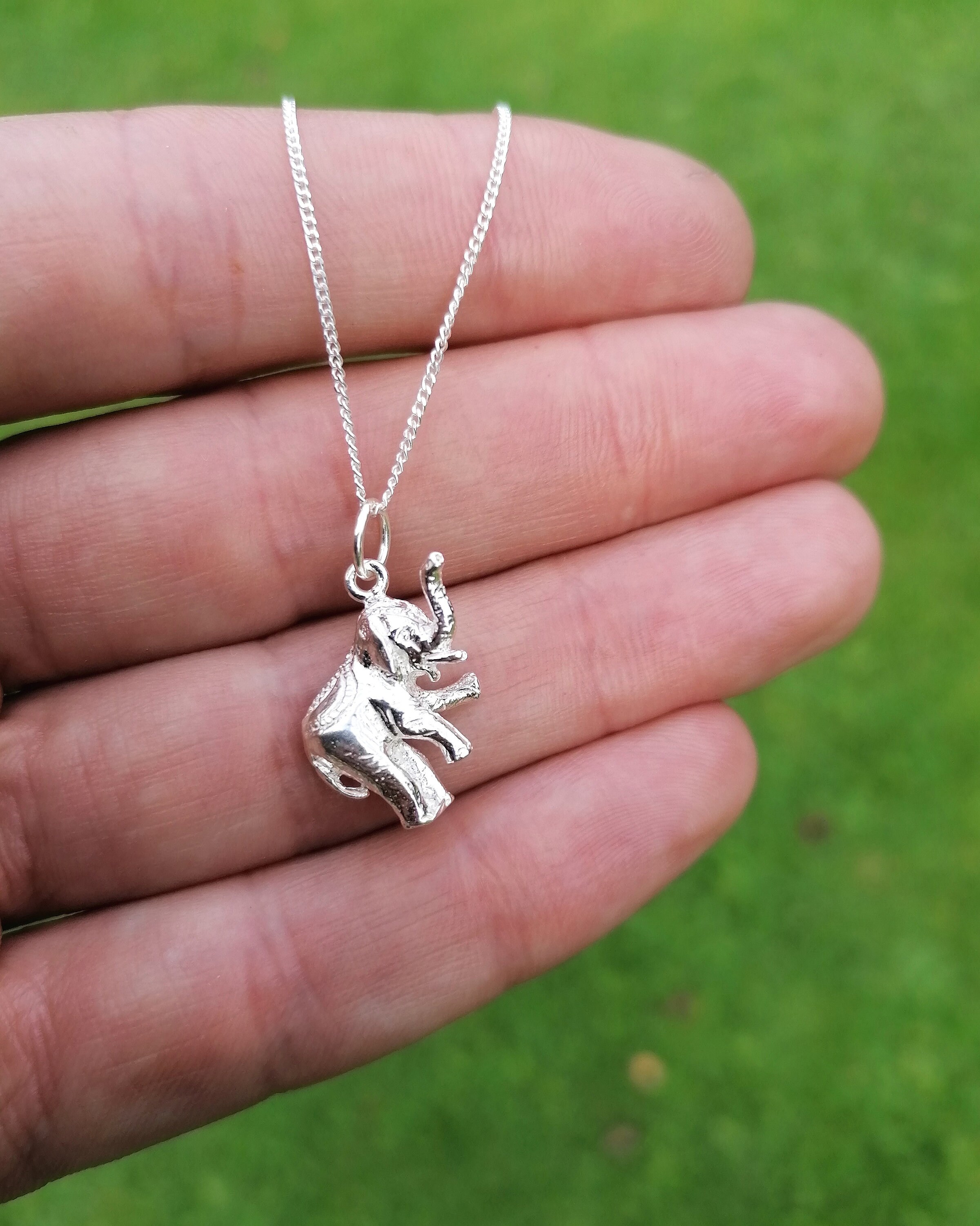 Elephant Bangle Necklace For Women - Cute Stainless Steel Jewelry, Lucky Charm Gift, Fashionable & Meaningful