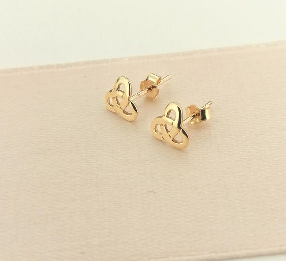 Orecchini In Oro Giallo 9 Carati Con Design Celtico - Confezione Regalo - 3