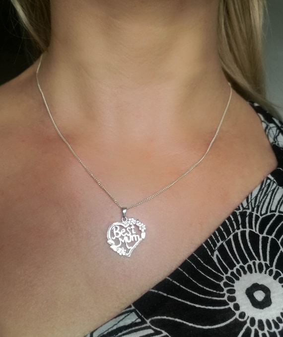 The Everyday Clear Water Diamond Necklace- 14K White Gold Over Sterlin –  MUMMY X TUMMY