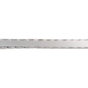 Solid Sterling Silver Men&#39;s Tie Slide Clip, Engine Turned Diamond Cut Edge Design
