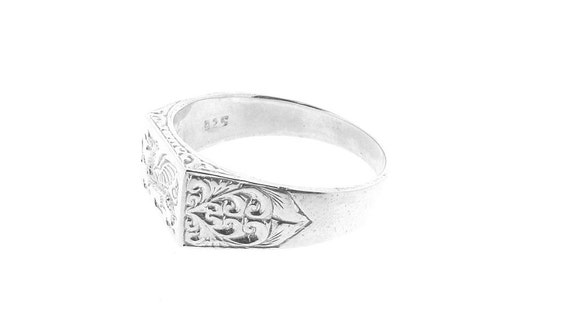 Herren Siegelring Walisischer Drache Sterlingsilber
