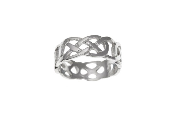 Sterling Silver Celtic Infinity Knot Ring – Solid 925 Silver, Sizes 4-15, Timeless Band - View #7