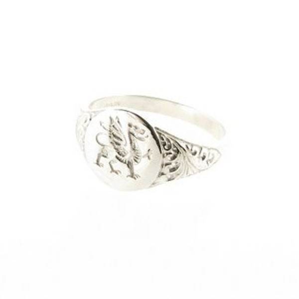 Sterling Silver Dragon Ring Etsy UK