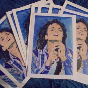 Cartão postal de cantor famoso, pronto para pendurar ou emoldurar sob vidro 15x10 cm Alta qualidade, brilhante, feito à mão