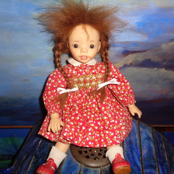 FREE SHIPPING!/ Sylvia Naterer doll/From the years 80/Famous Swiss artist from Montreux!/35 cm/New condition!/Very Rare!