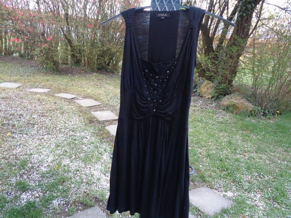 Vintage cocktail dress 90's/Extensible!!!/French … - image 1