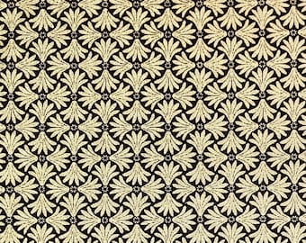 Origami Paper - Washi Paper - Yuzen Paper - Chiyogami Paper - Various Pack Sizes - Gold Geometric Pattern on Black - #0282