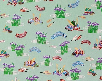 Japanese Paper - Origami Paper - Washi Paper - Yuzen Paper - Chiyogami Paper - Remnants of Samurai Battle - #0936