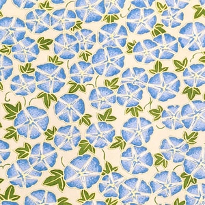 Origami Papier - Washi Papier - Yuzen Papier - Chiyogami Papier - Verschiedene Päckchengrößen - Blaue Morning Glory Blumen - #0680**
