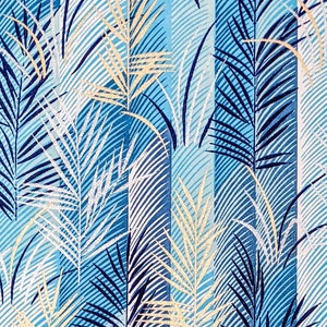 Origami Papier - Washi Papier - Yuzen Papier - Chiyogami Papier - verschiedene Packungsgrößen - Metallic Blätter auf Blau - #0027