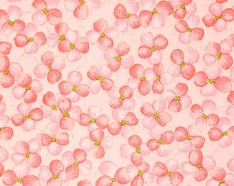 Papel japonés - Papel origami - Papel washi - Papel Yuzen - Papel Chiyogami - Flores rosas sobre rosa - #0593**