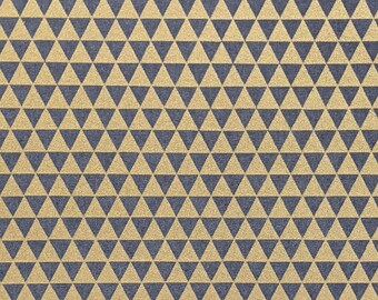 Japanese Paper - Origami Paper - Washi Paper - Yuzen Paper - Chiyogami Paper - Gold & Gray "Uroko" Scales Design - #0954**
