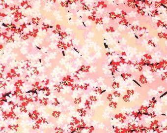Japanese Paper - Origami Paper - Washi Paper - Yuzen Paper - Chiyogami Paper - Pink Cherry Blossoms 0304