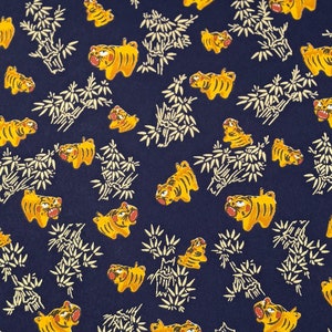 Origami Paper - Washi Paper - Yuzen Paper - Chiyogami Paper - Various Pack Sizes - Tigers on Blue - #1068**