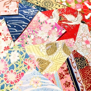 Sortierte MINI KLEINE Origami Papier - Washi Papier - Yuzen Papier - Chiyogami Papier - 1,5 ", 2 ", oder 3""Quadrate - 25 oder 50 Sheet Packs."