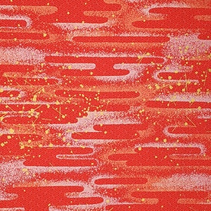 Origami Paper - Washi Paper - Yuzen Paper - Chiyogami Paper - Various Pack Sizes - Japanese Sayagata Design on Red - #0815