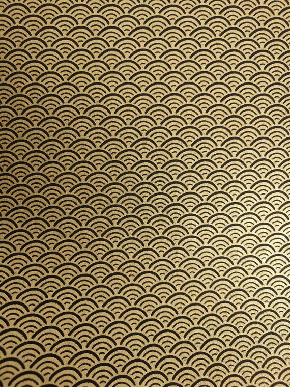 Origami Paper Yuzen Black /& Gold 6X6 5 Sheets