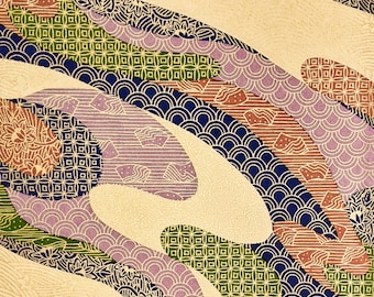 Japanese Paper - Origami Paper - Washi Paper - Yuzen Paper - Chiyogami Paper - Dark Assorted Swirls - #0541**