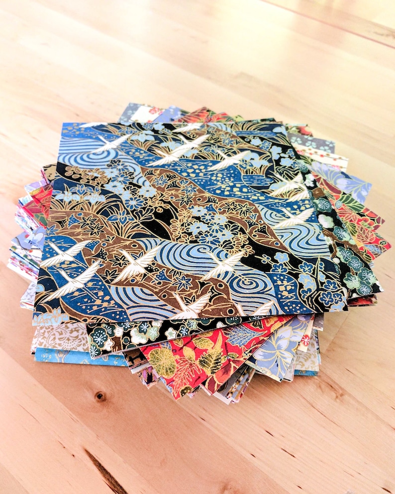 Assorted Origami Paper Washi Paper Yuzen Paper Chiyogami Etsy