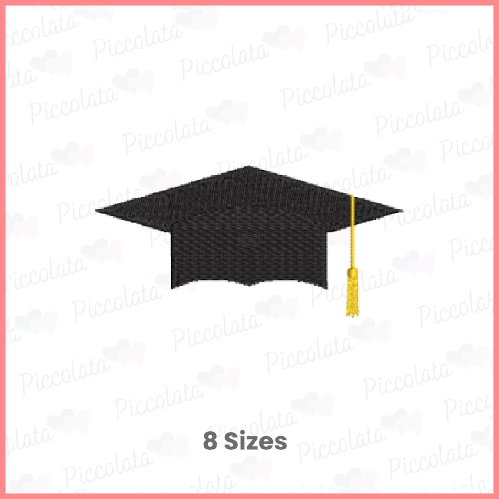 Graduation Cap Embroidery Design | College Graduation Embroidery Design ...