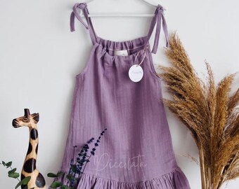 Muslin Baby Dress, Baby Dress, 1st Birthday Dress, Baby Shower Gift, Toddler Girl Dress