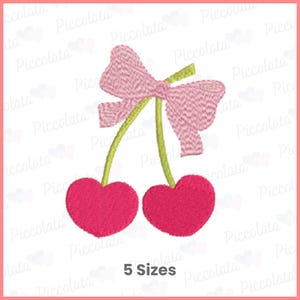 Cherry Embroidery Design / Fruit Embroidery Design / Love Embroidery Design Digital Download for Embroidery Machines Digital File
