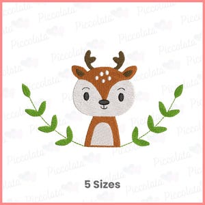 Deer Embroidery Design / Fawn Embroidery Design Baby Embroidery Design Digital Download for Embroidery Machines / Digital File