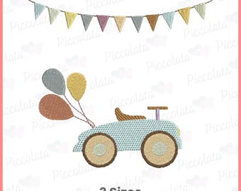 Car Embroidery Design / Newborn Machine Embroidery Design / Baby Embroidery Design / Digital Download for Embroidery Machines / Digital File