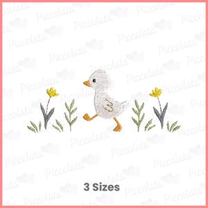 Baby Duck Embroidery Design / Cottagecore Embroidery Design / Farm Embroidery Design Digital Download for Embroidery Machines / Digital File