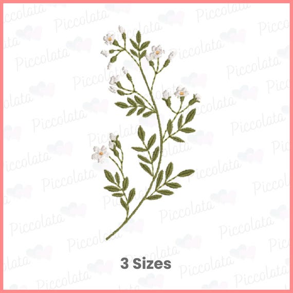 Wildflower Embroidery Design / Flowers Embroidery Design / Floral Embroidery Design Digital Download for Embroidery Machines Digital File