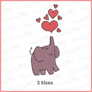 Elephant Embroidery Design / Mini Elephant Embroidery Design / Baby Embroidery Design Digital Download for Embroidery Machines Digital File